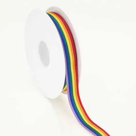 Rainbow Ribbon; 15mm wide - 